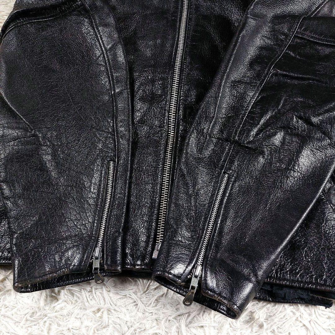 短丈 y2k archive 本革 シングルレザーライダース 90~00s 50