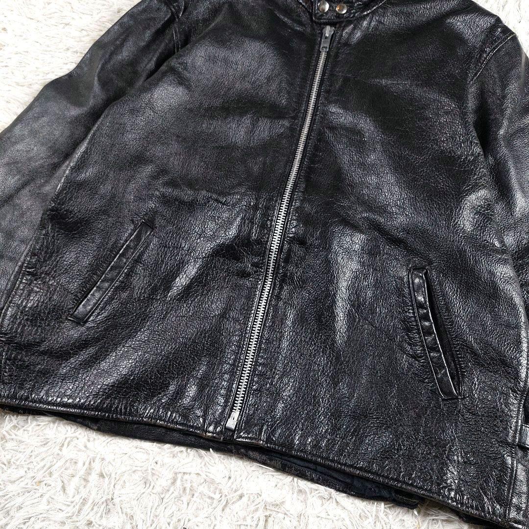 短丈 y2k archive 本革 シングルレザーライダース 90~00s 50