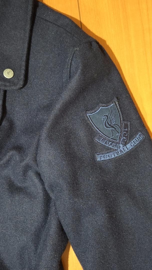 リバプールFC ダブルブレストコート S ネイビー