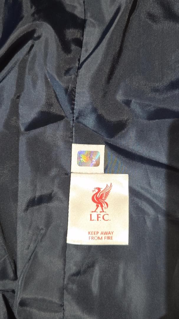 リバプールFC ダブルブレストコート S ネイビー