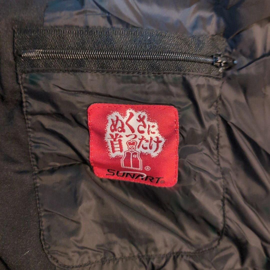 SUNART ぬくさに首ったけ　 電熱ダウンベスト Mサイズ　フルセット