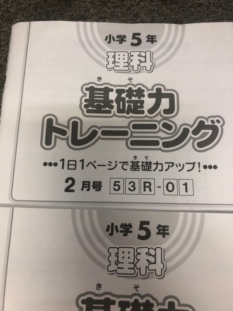 廃盤　サピックス５年理科基礎力トレーニング　年間12冊　2014年中古