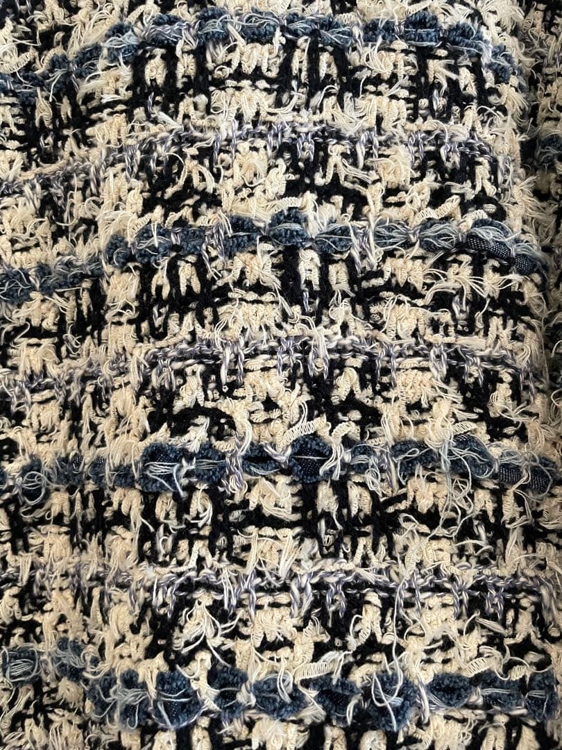 【GRACE CONTINENTAL】美品・ツイードデニムニットジャケット