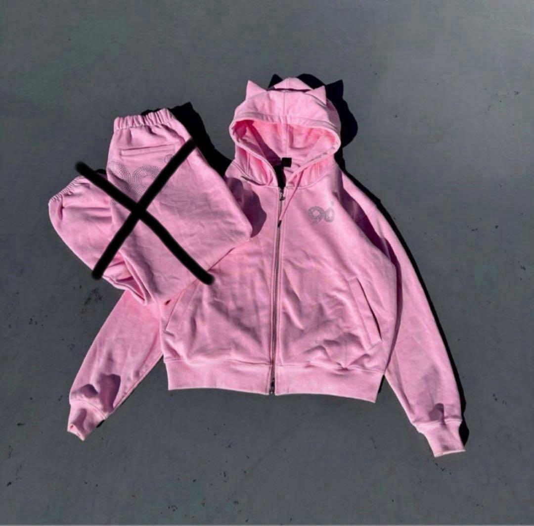 9090girl 猫みみフードパーカー