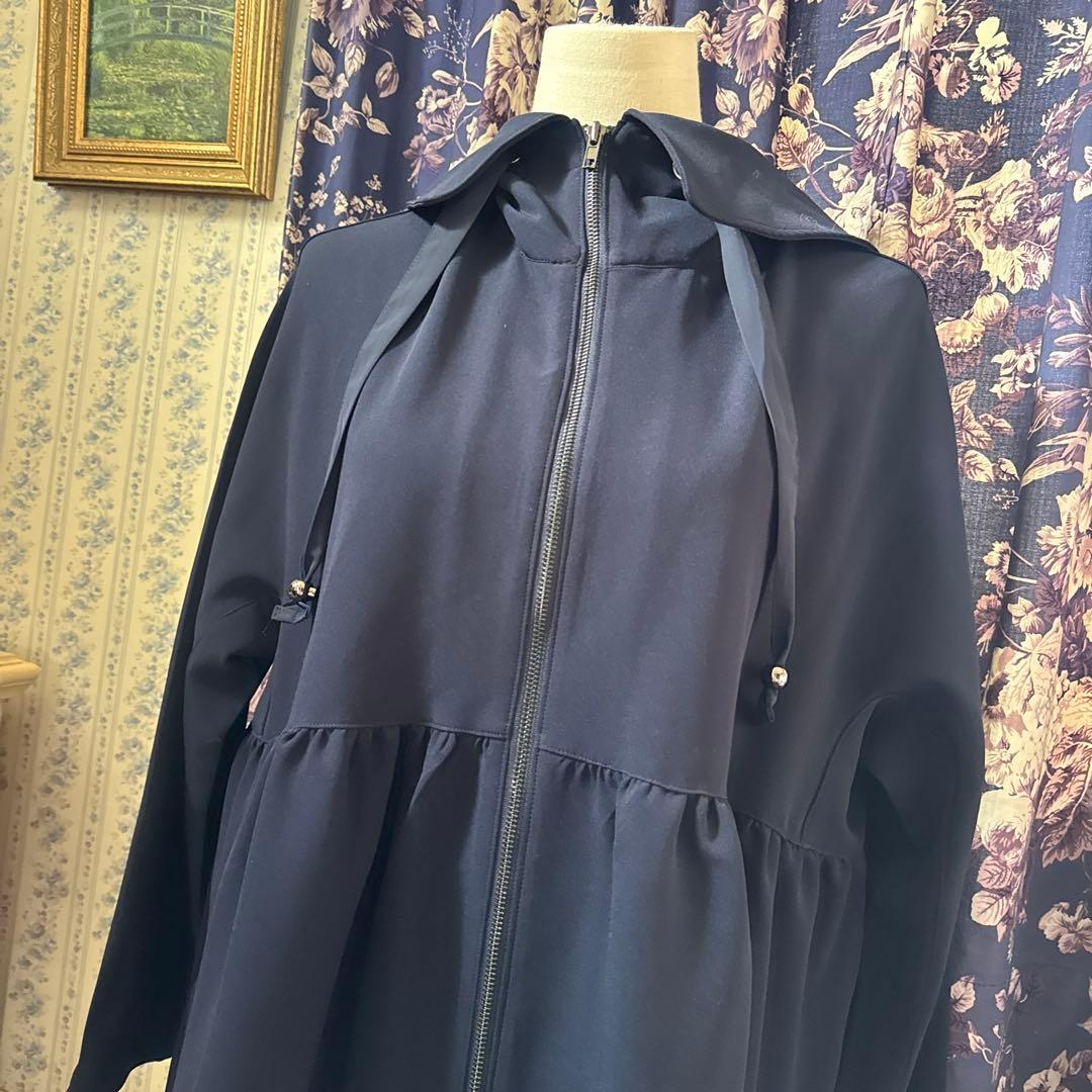 トレフルプラスワン　コート　グレースフーディ ネイビー　trefle+1