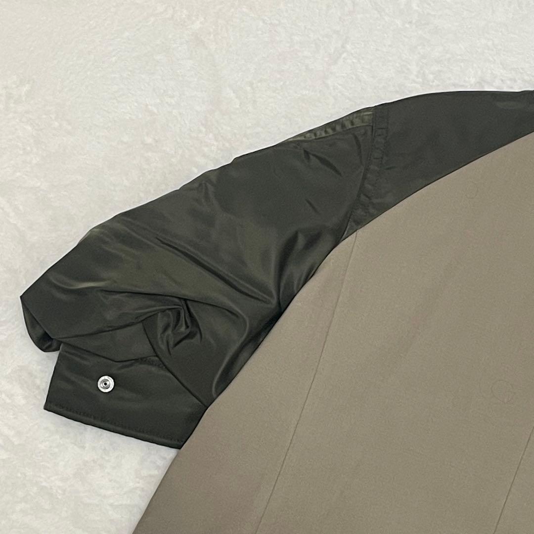 サカイ Nylon Twill Mix Jacket パフスリーブ ジャケット