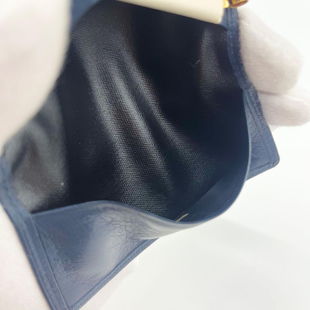 【未使用】イヴ・サンローラン　キーケース　ネイビー　希少　ヴィンテージ