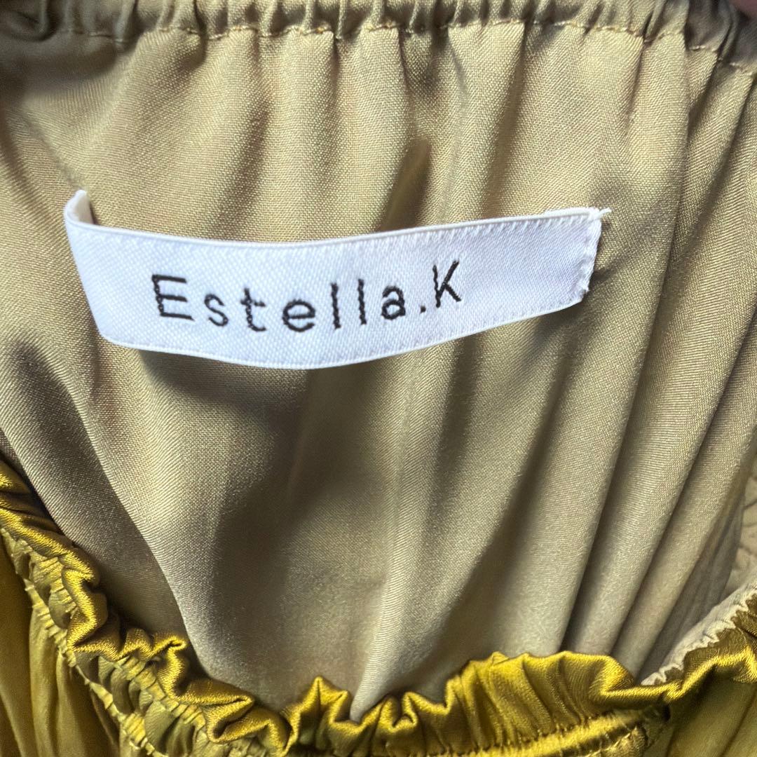ワンピース Estella.K Julia Satin Long Dress Canola