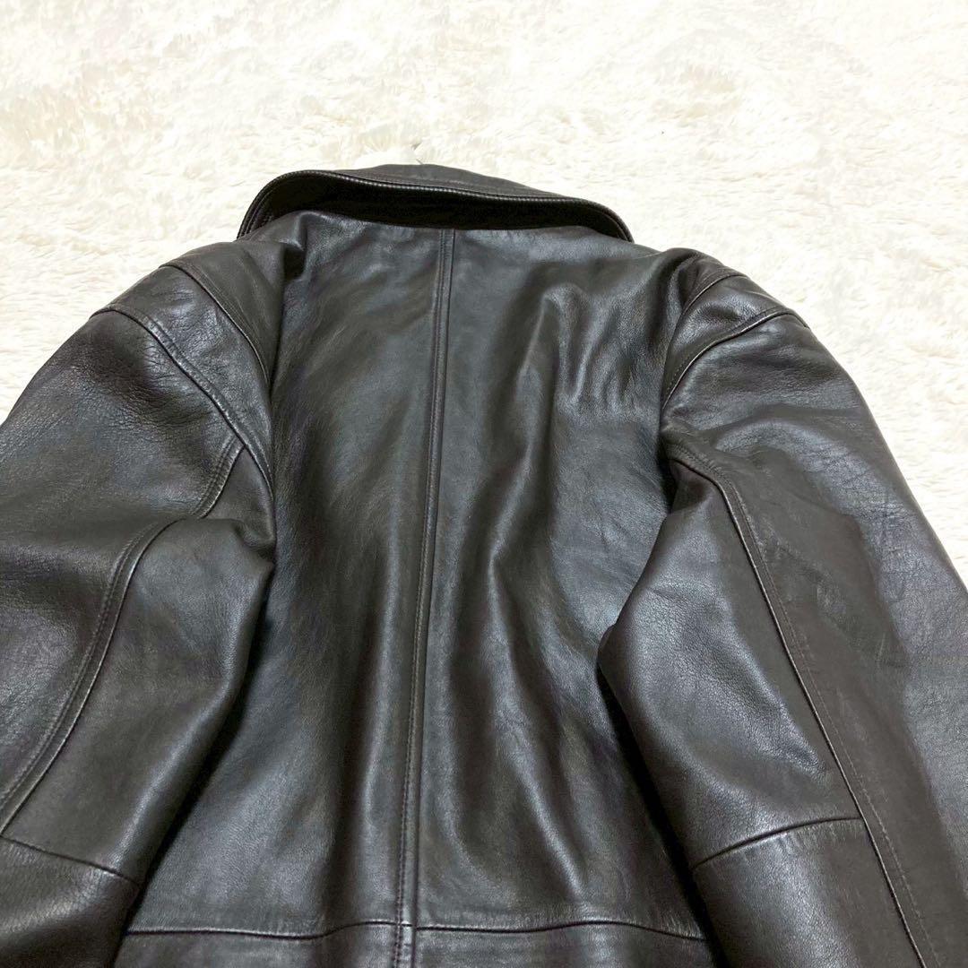 BALMAIN バルマン 高級ラムレザージャケット【S】キルティングコート 羊革