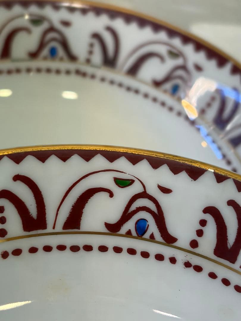 昭和30年代　美濃焼窯　レトロモダン　ティータイムデザートセット　ヴィンテージ