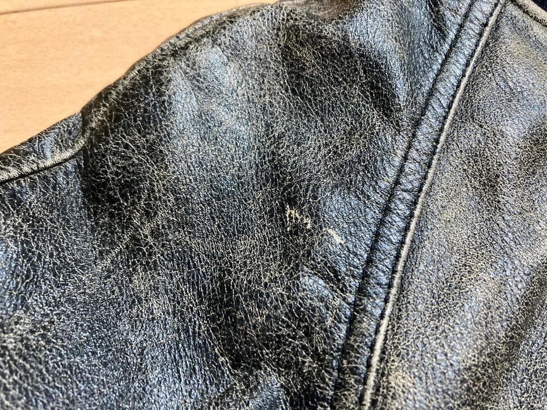 ま*み様 ハーレーダビッドソン ヴィンテージ レザージャケット Lサイズ スタジ