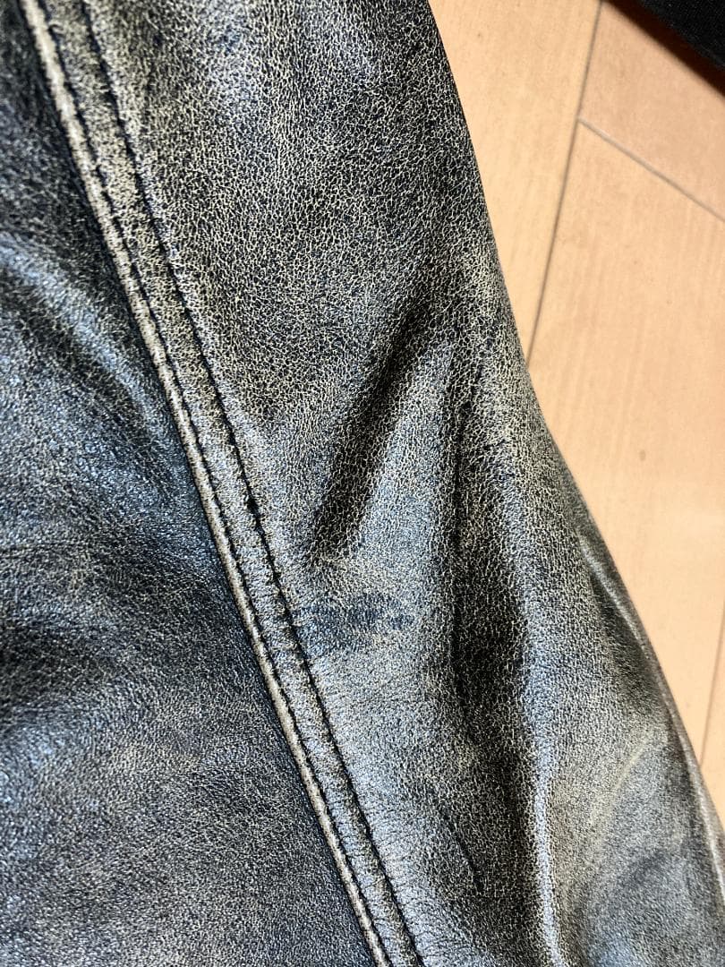 ま*み様 ハーレーダビッドソン ヴィンテージ レザージャケット Lサイズ スタジ