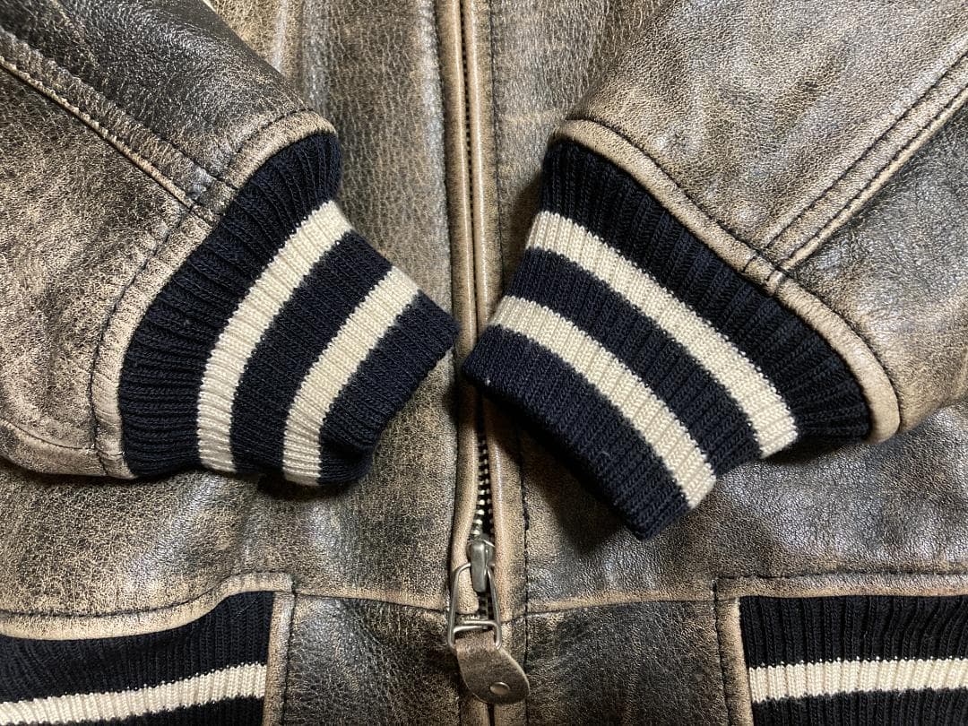 ま*み様 ハーレーダビッドソン ヴィンテージ レザージャケット Lサイズ スタジ