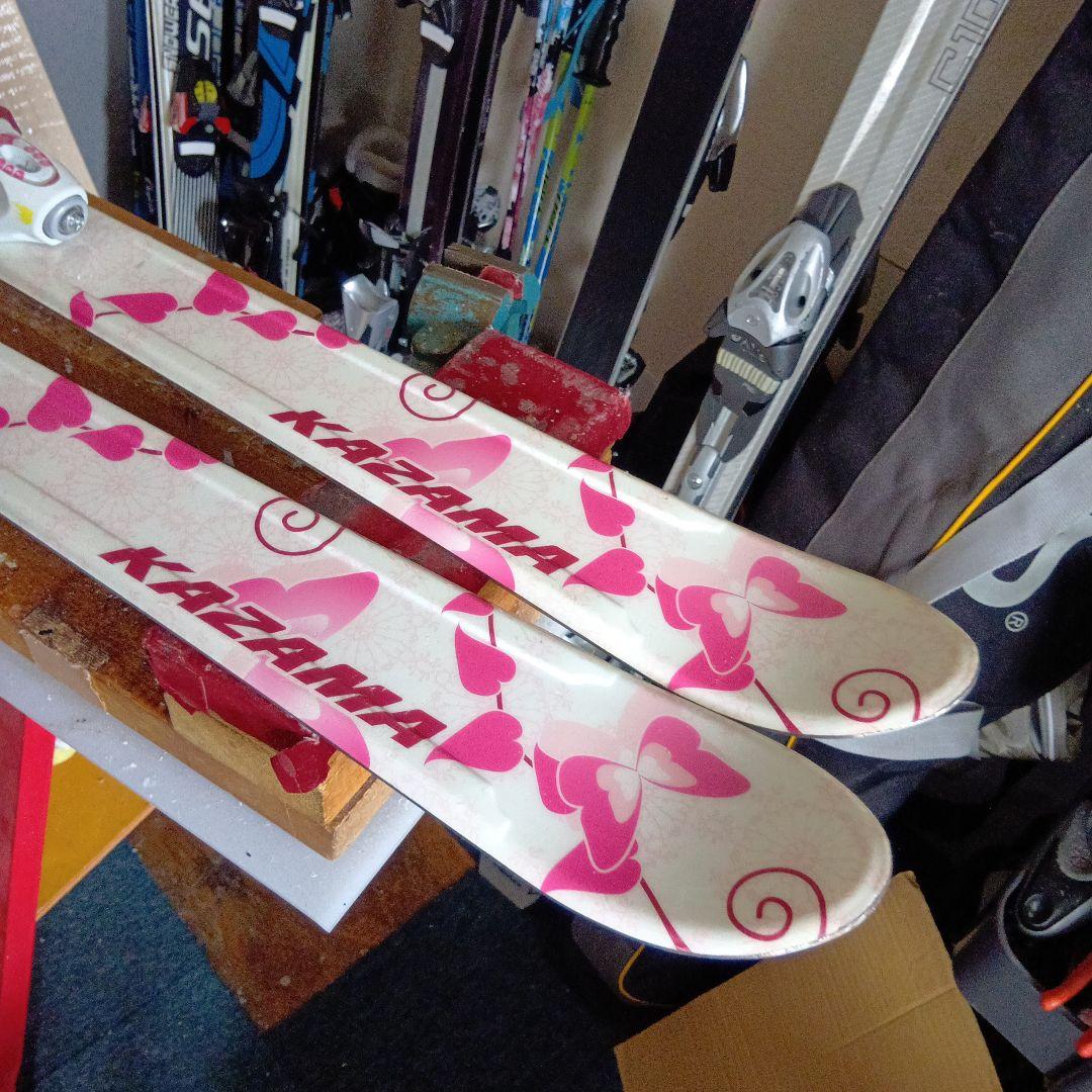 メンテナス済…すぐ使えます カザマ130cm靴23cmポール付