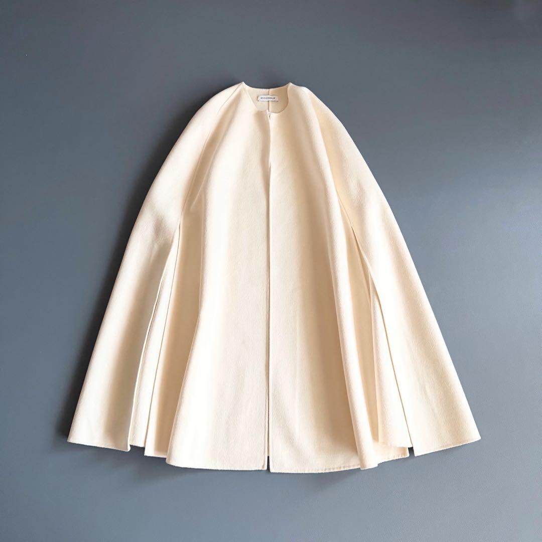 マディソンブルー MADISONBLUE ウール ケープコート ポンチョ　白