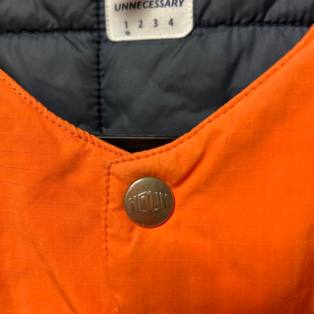 NECESSARY OR UNNECESSARY マンボラマ 中綿 ベスト