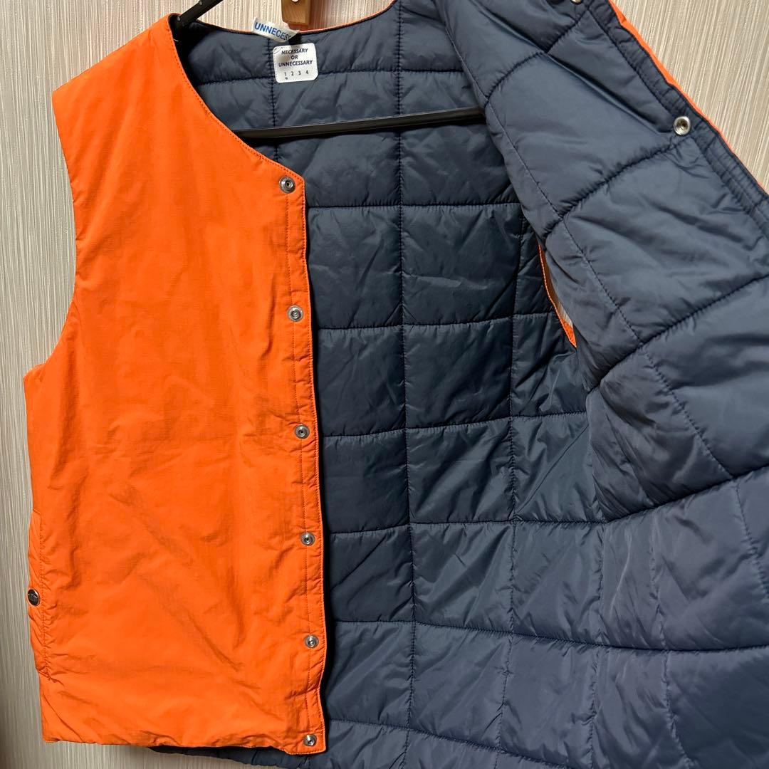 NECESSARY OR UNNECESSARY マンボラマ 中綿 ベスト