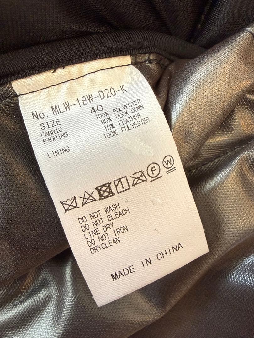 【美品】MARK & LONA 2WAYダウンジャケット