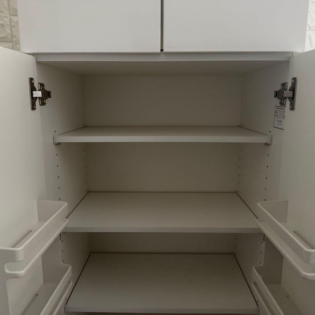 東京23区配送無料✨ニトリ　エトナ　ストッカー　ホワイト　食器棚　美品