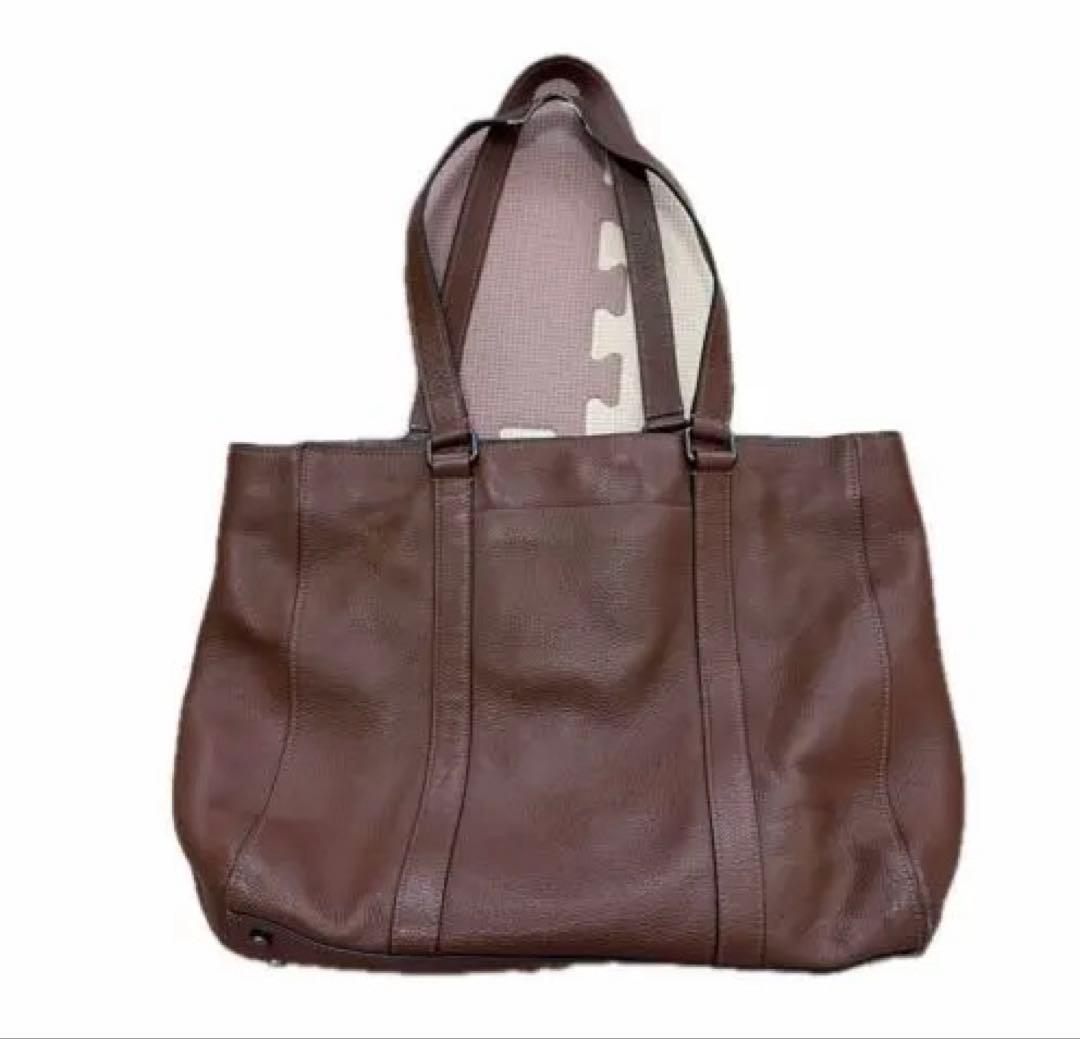 コーチ　ビジネスcoach ブラウンレザートートバッグ　ブラウン