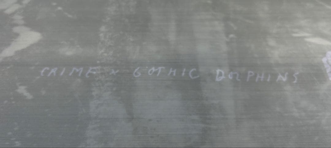 CRIME サーフボード ゴシックドルフィン　リペア履歴なし6’6fフィン付属