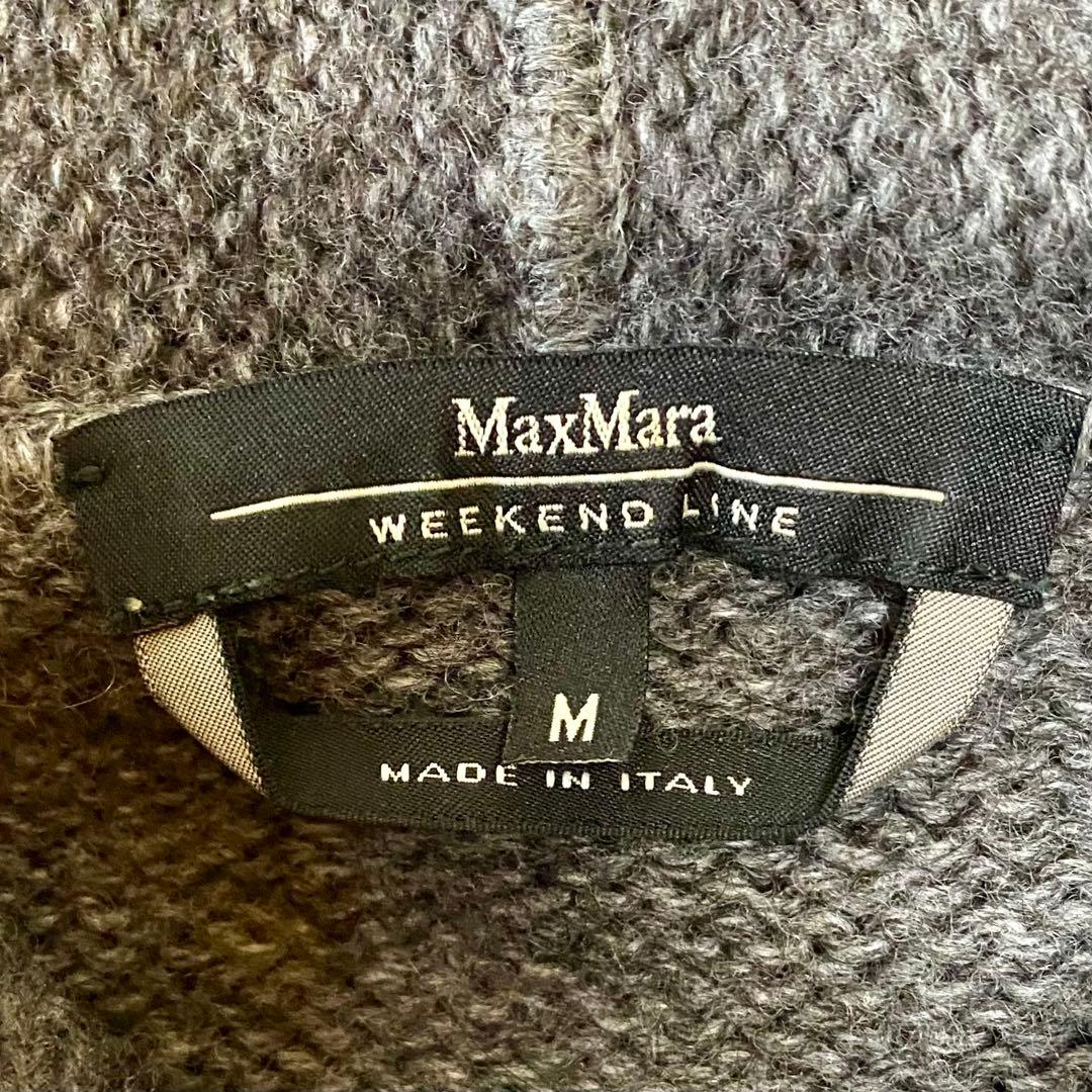 MaxMara WEEKENDLINE アルパカ混 ニットパーカー ボーダー M