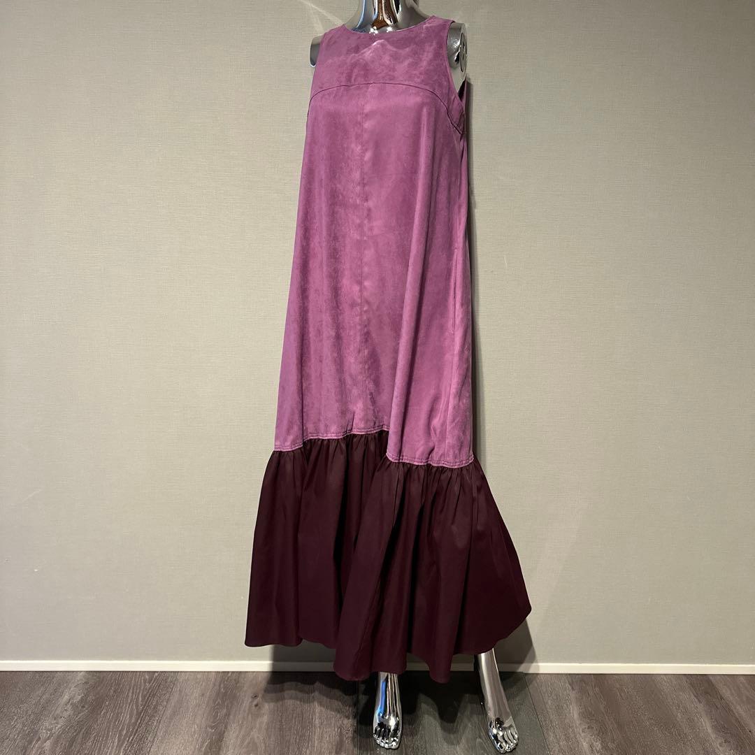 NOBLE バイカラーワンピース　¥25,300 ドレス　ワンピース