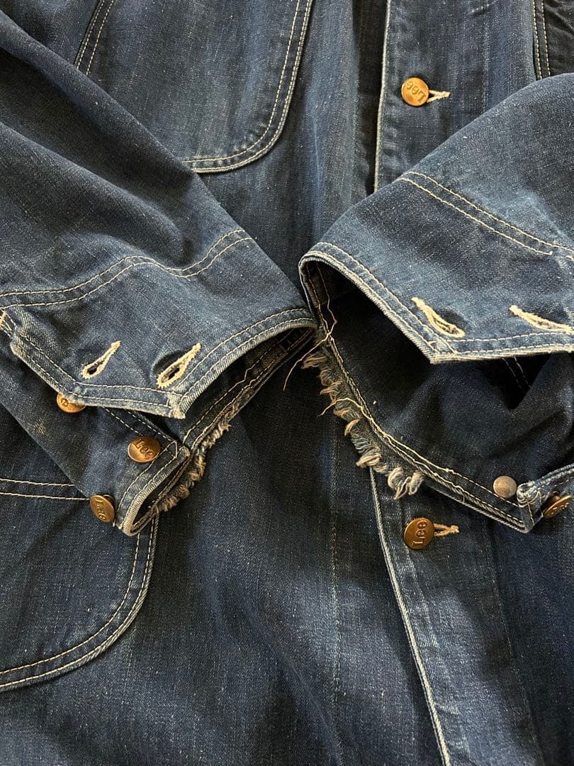 希少 60s後期　Lee 91-J USA製 デニムカバーオール bigsize