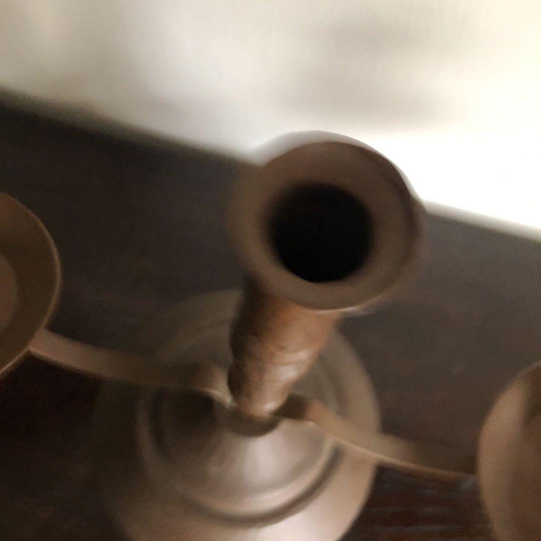 ビンテージ 銅製？キャンドルスタンドA 大きい