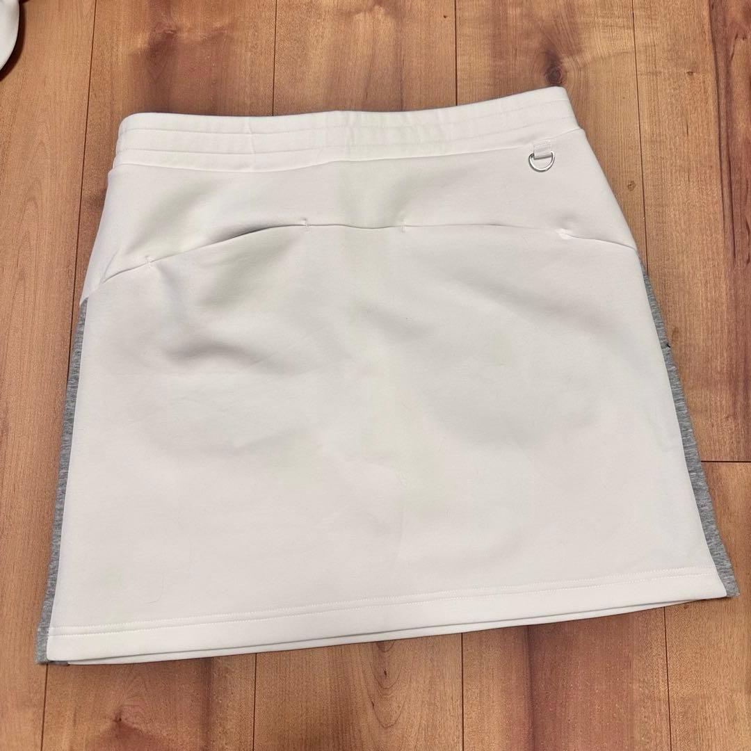 長袖ポロ　オーバーサイズ　クロップド丈　スカート　セットアップ　春秋　ドルマン