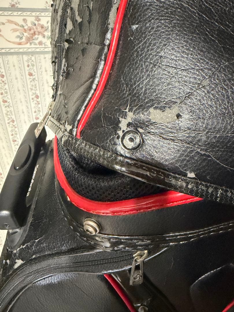 サムソナイト　キャディバッグ キャスター付 ブラック ゴルフバッグ キャリー付