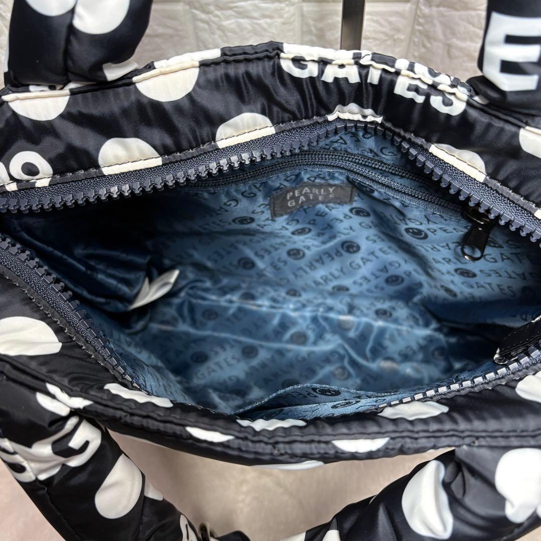 【極美品】 PEARLY GATES ドット柄 カートバッグ ラウンドバッグ