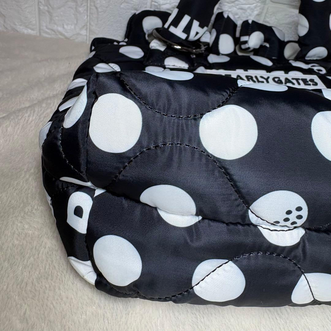 【極美品】 PEARLY GATES ドット柄 カートバッグ ラウンドバッグ