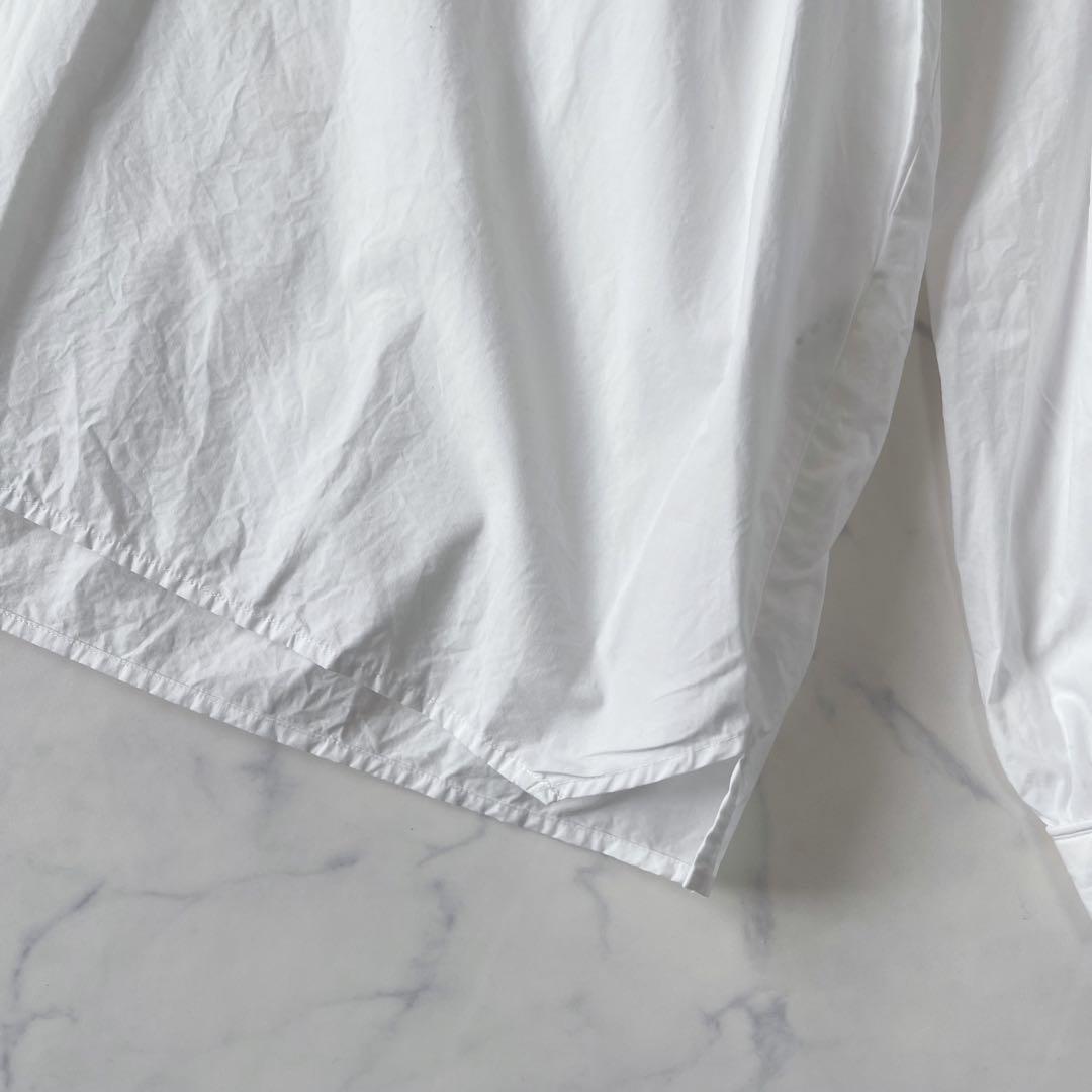 【美品】オローネ プルオーバーシャツ ハーフボタン ノーカラー コットン 日本製