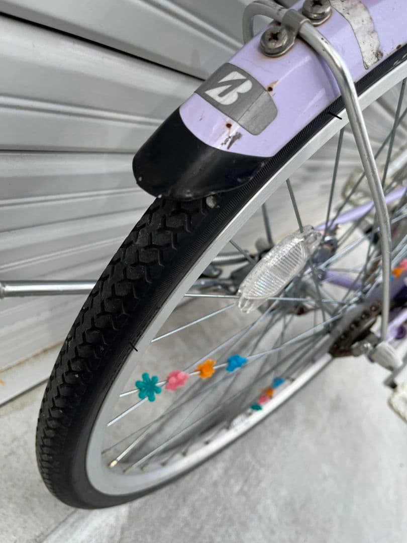 お引き取り限定 ブリヂストン 24インチ エコパル シングルギア 手動式ライト