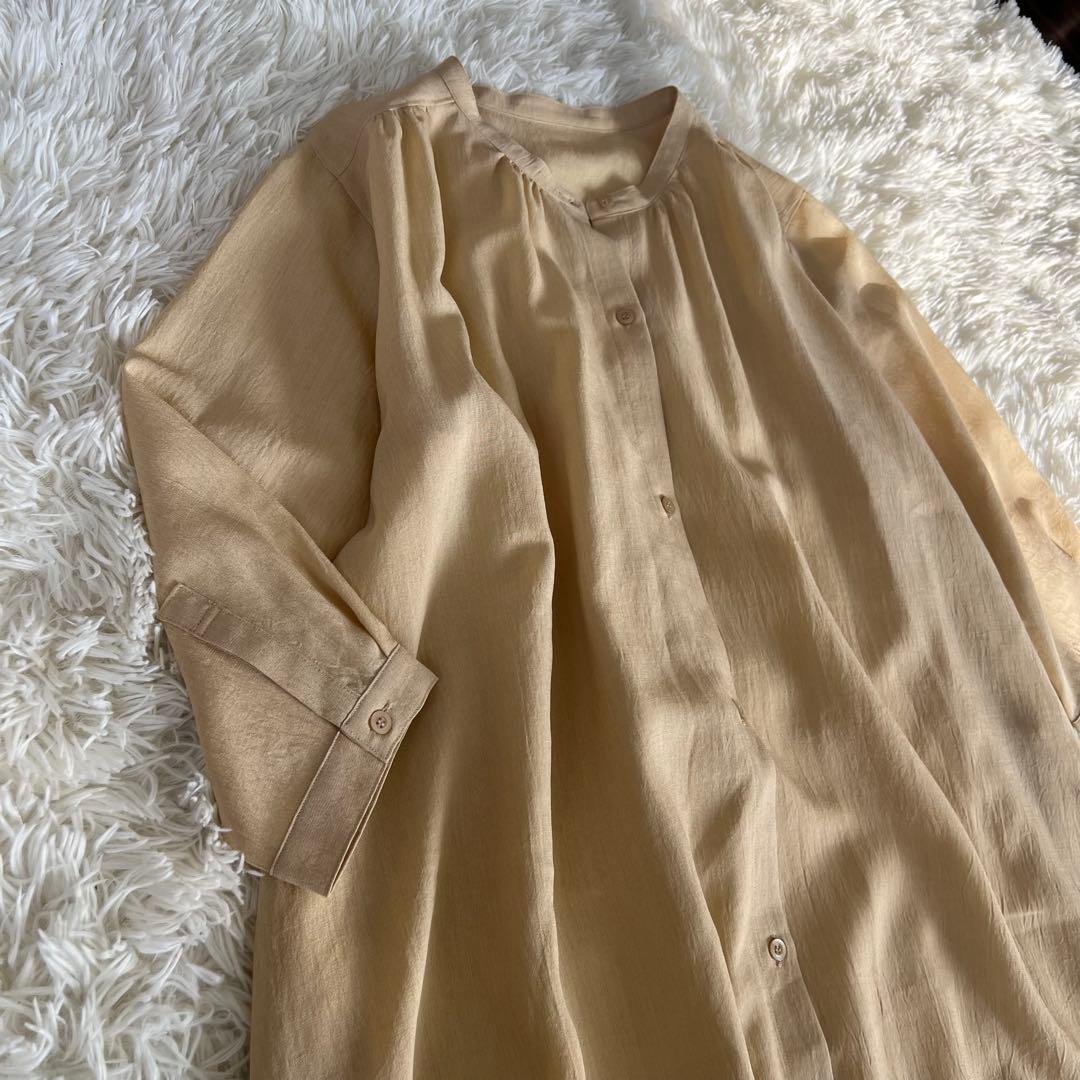 新品未使用品 ヒロコビス 定価27,500円 シャツワンピース 大きいサイズ