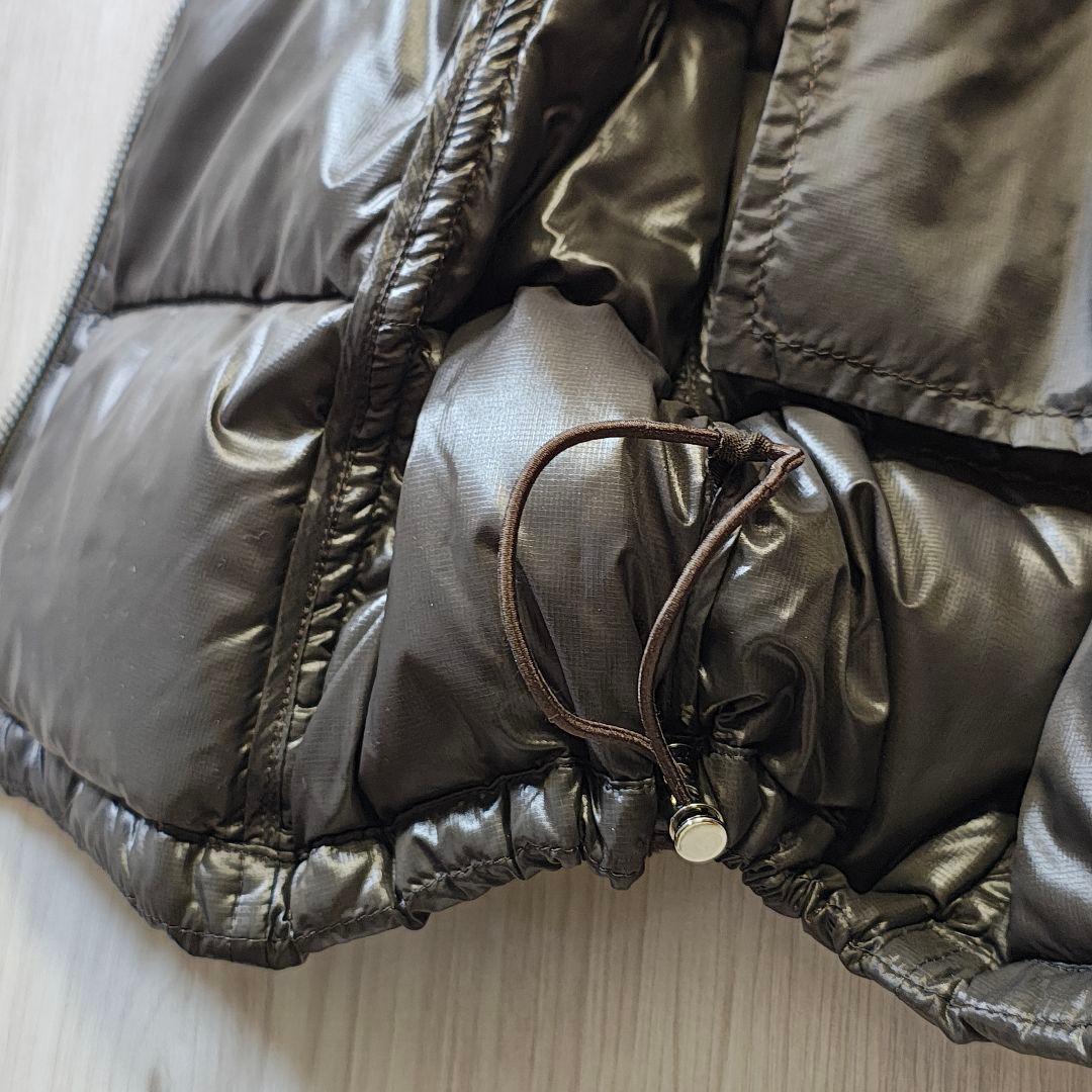 アダバット adabat ロング丈ダウンベスト 38 M ゴルフウェア 黒 軽量