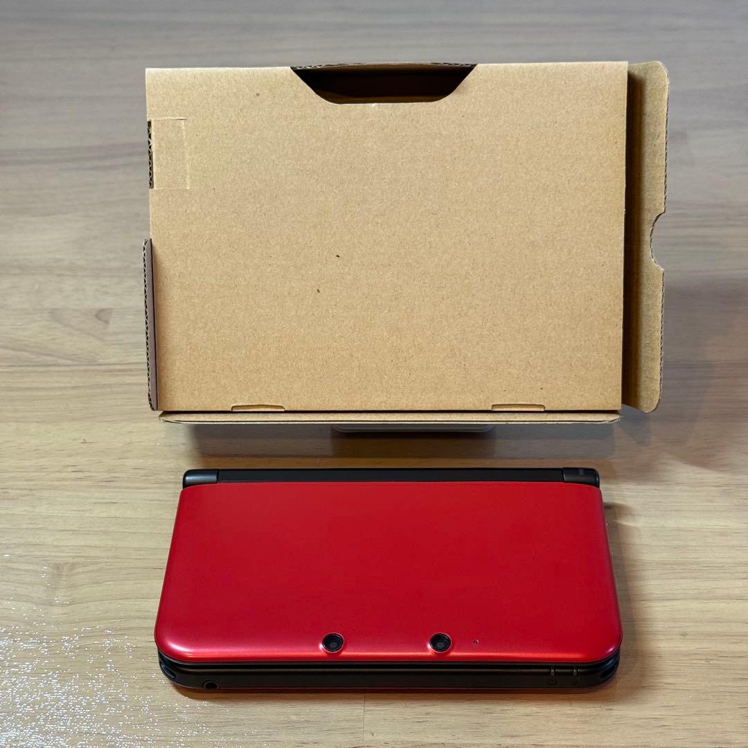 6-031 ニンテンドー3DS LL レッド×ブラック 箱付き