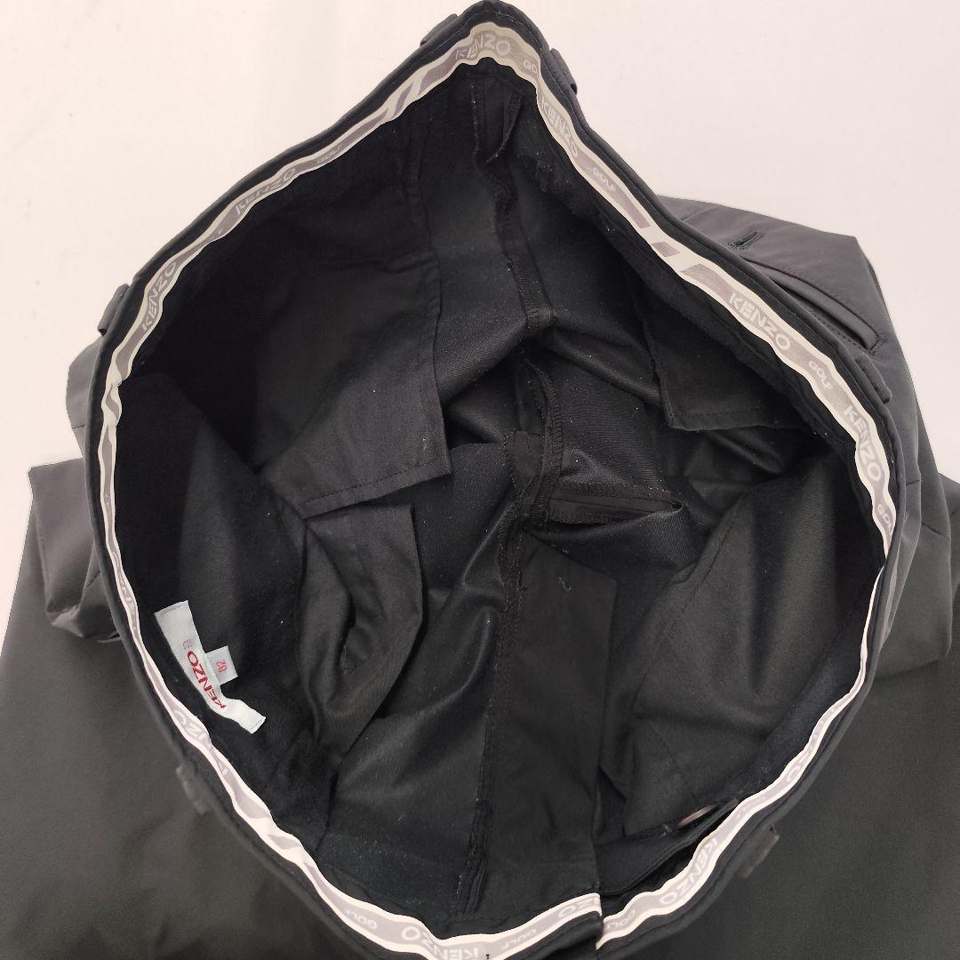 90s KENZO GOLF ケンゾー ゴルフ 刺繍ロゴ ゴルフ スラックス 黒