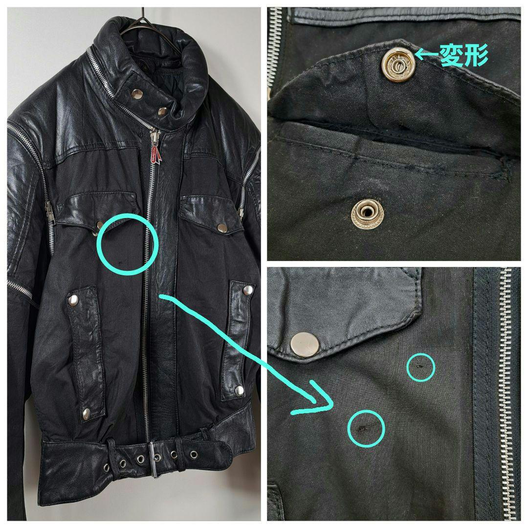 Hein Gericke ヴィンテージ レザーライダースジャケット 切替デザイン