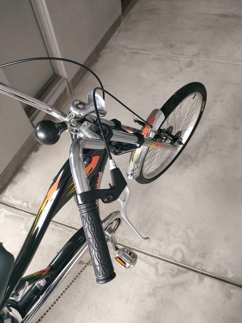 チョッパータイプの自転車