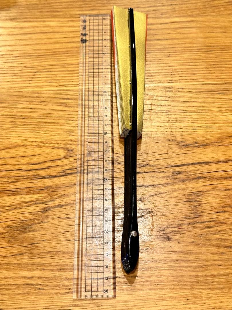 ②【美品】日本舞踊　踊り　練習　舞台　扇子舞扇（ゴールド、レッド、キラキラ）