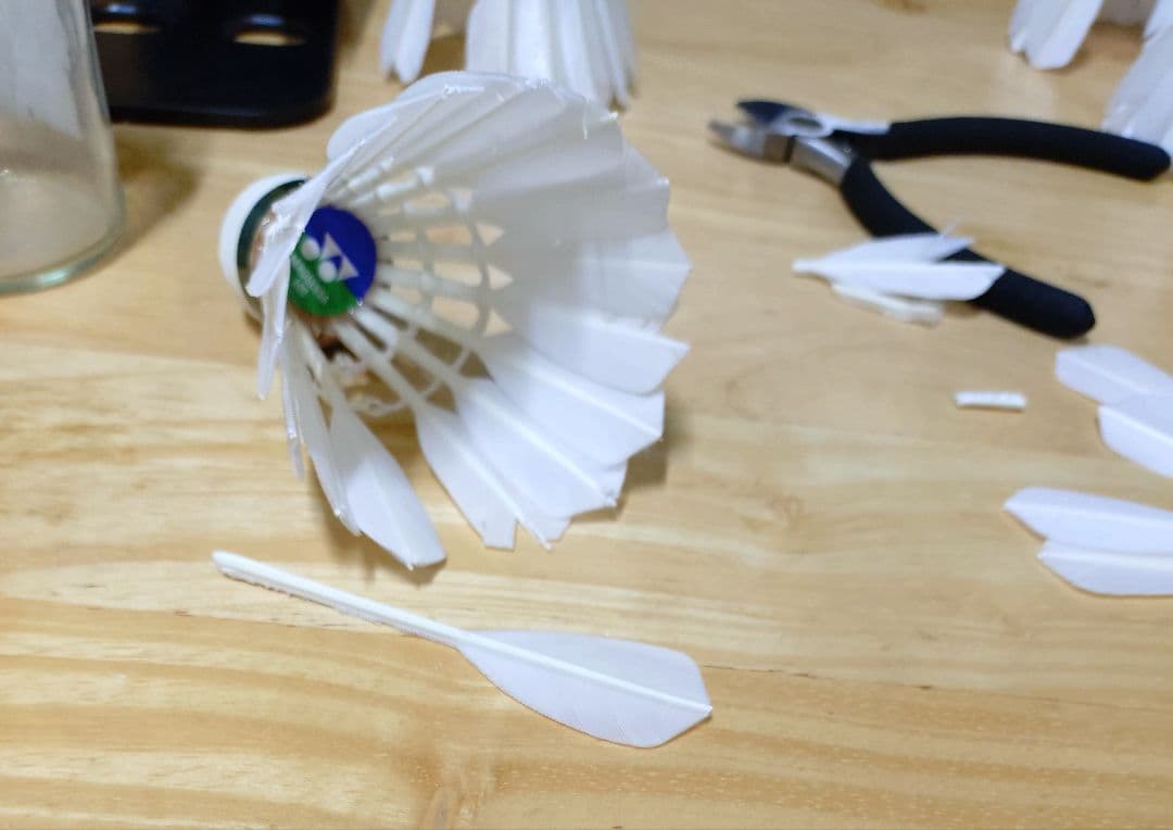 48球　リペア　Aerosensa 700 & 600 バドミントンシャトル