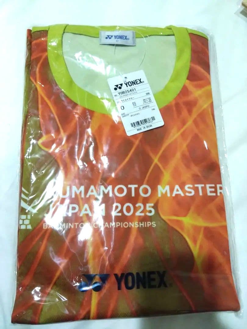 YONEXヨネックス2025熊本マスターズ メインTシャツ Oサイズ