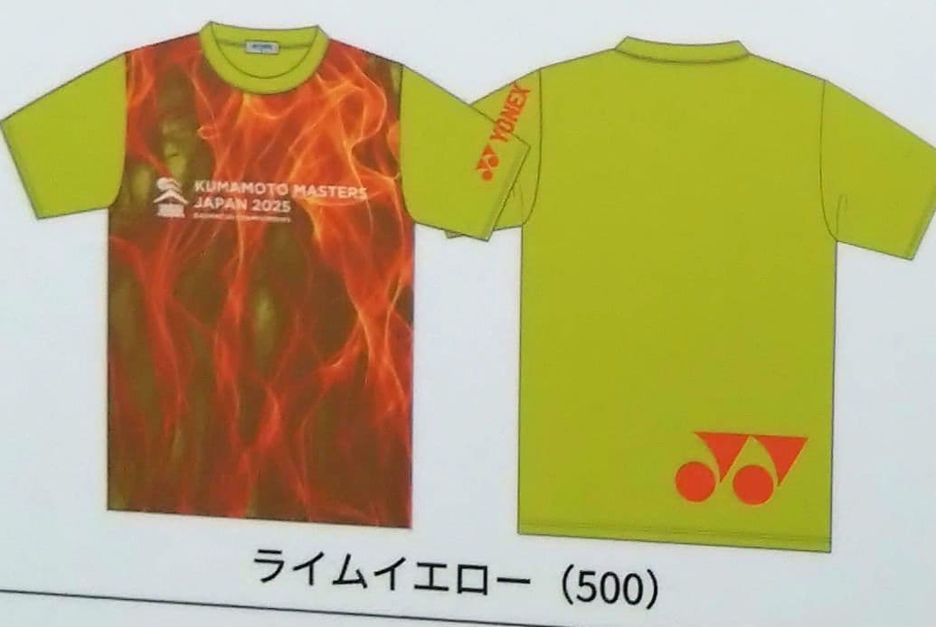 YONEXヨネックス2025熊本マスターズ メインTシャツ Oサイズ