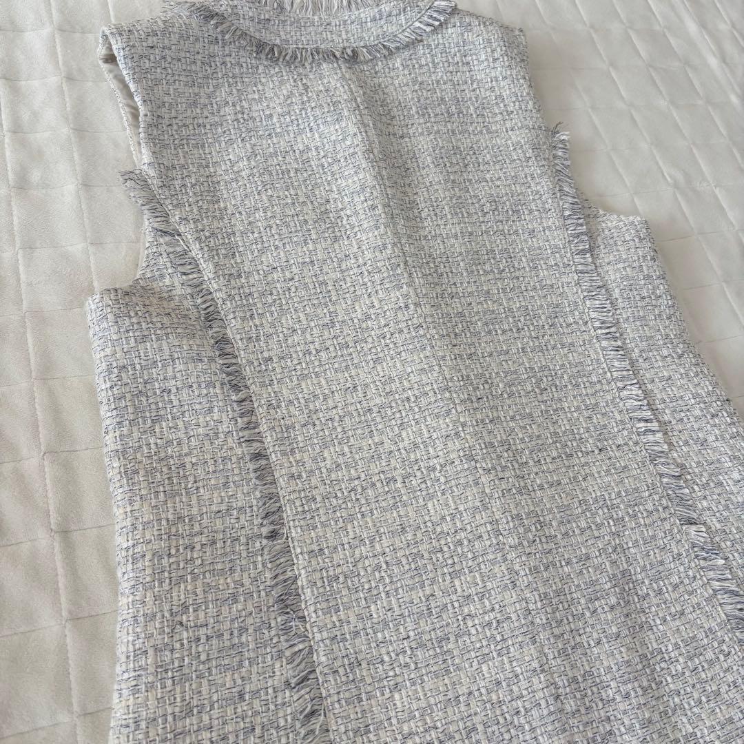 美品！Arpege story(アルページュストーリー)ツイードジレ