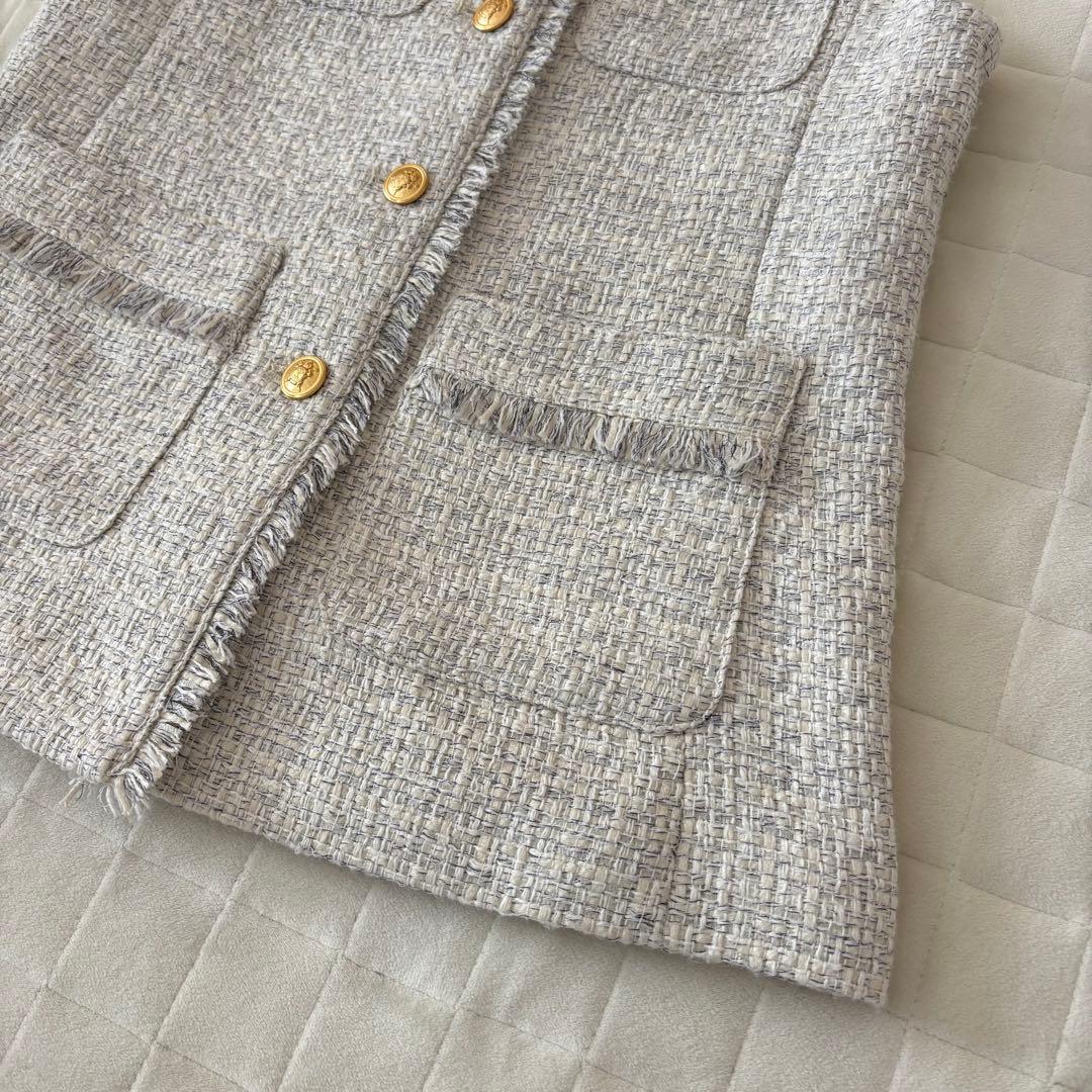 美品！Arpege story(アルページュストーリー)ツイードジレ