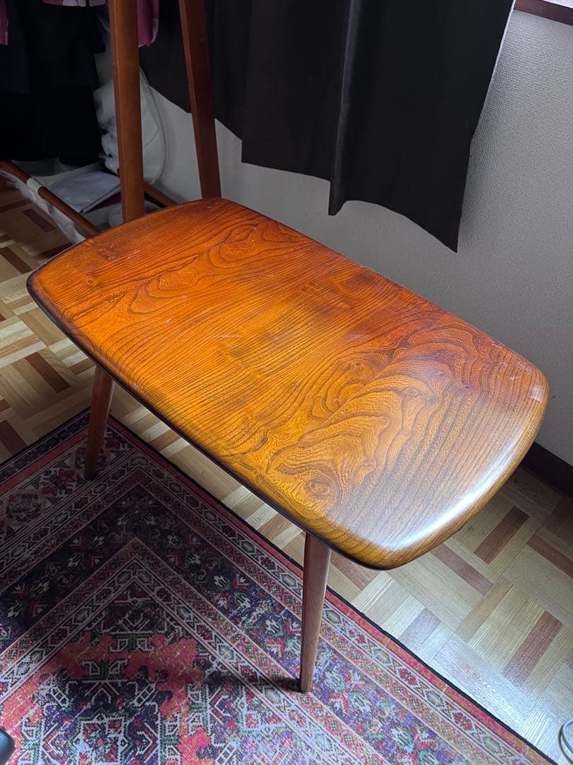 木製ローテーブル ブラウン 長方形