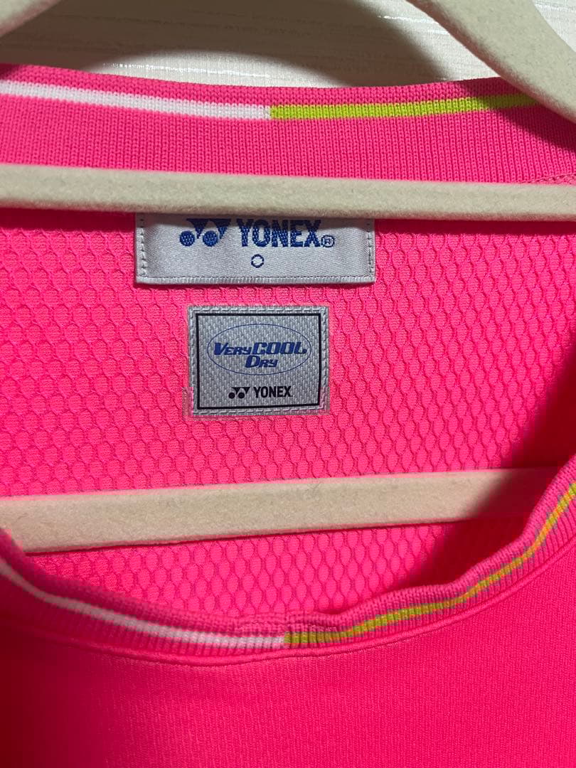 YONEX ピンク 半袖シャツ ユニフォーム Oサイズ ユニセックス ヨネックス