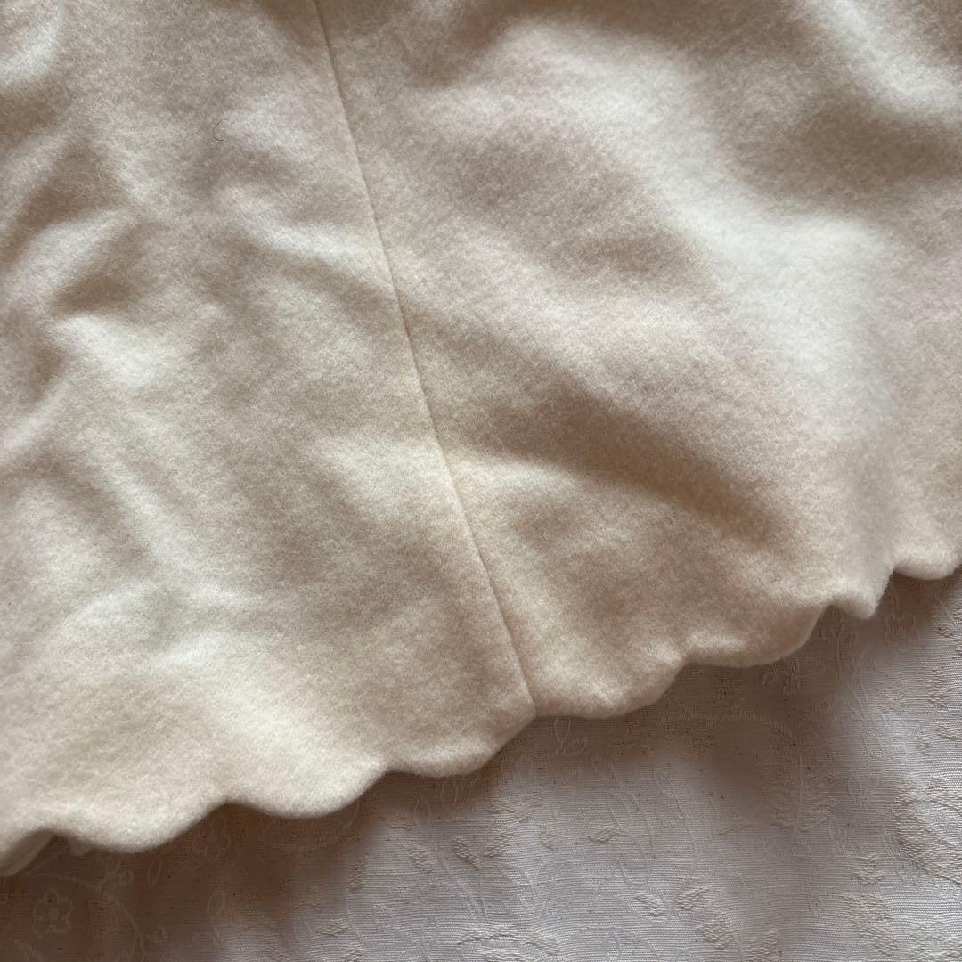 アイボリー ポンチョ・マント